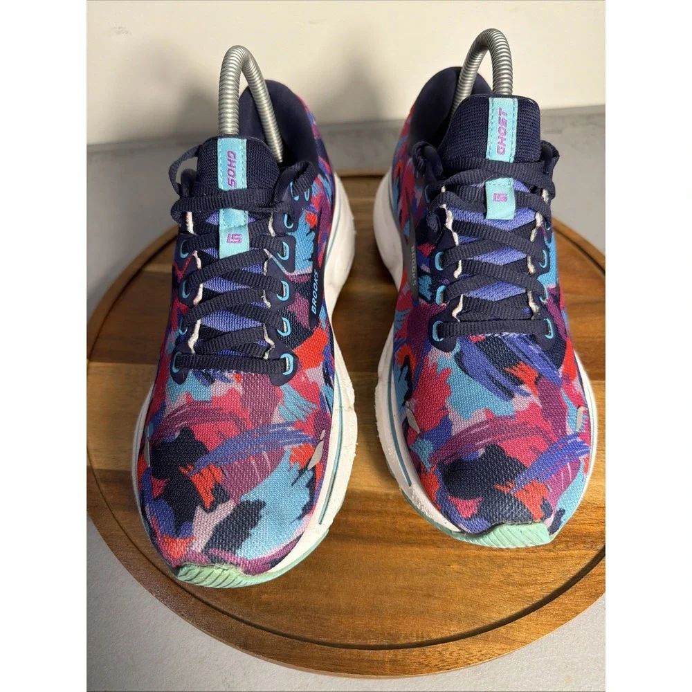 Brooks Ghost 15 Womens 8 B Blue Empower Her Eclipse Running Shoes 120380-1B-434